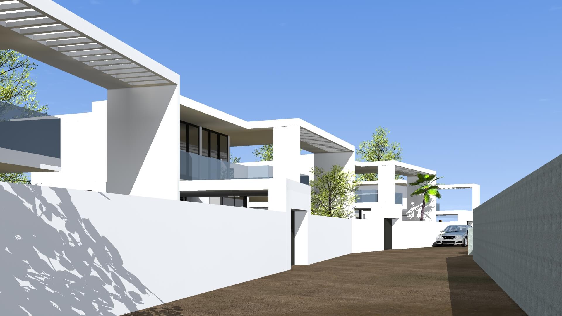 Façade le la villa moderne de Saly de Linea Concept au Sénégal